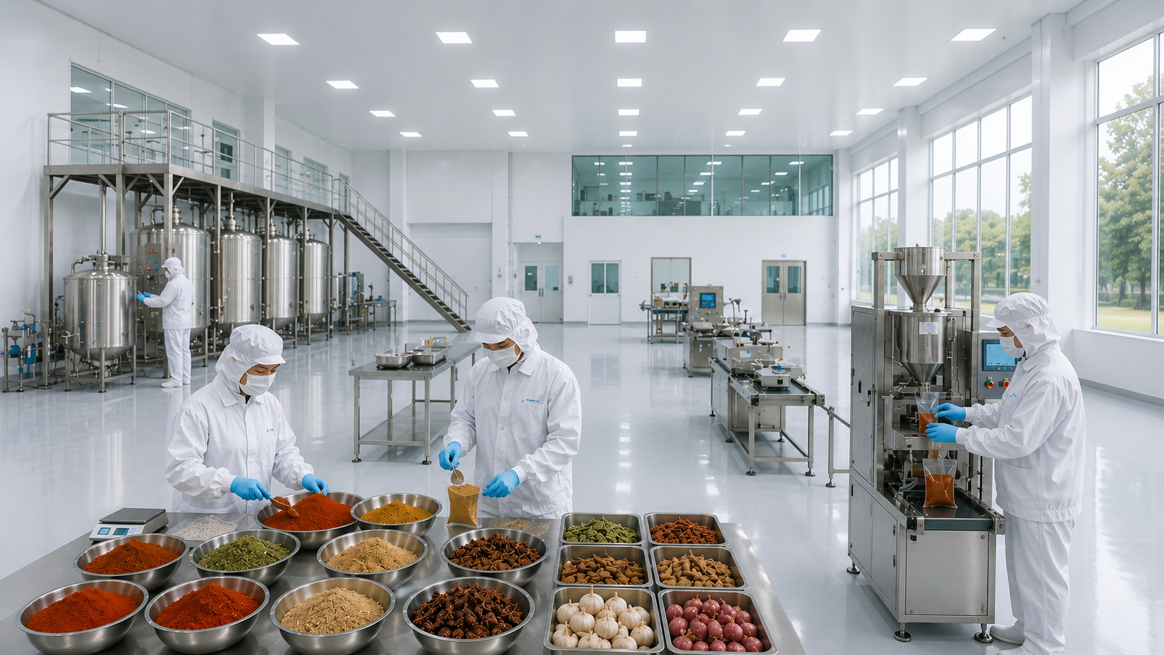 GIA CÔNG GIA VỊ THEO TIÊU CHUẨN AN TOÀN THỰC PHẨM